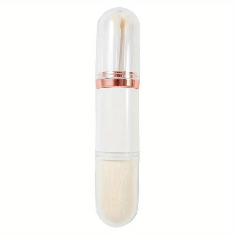 4-in-1 Retractable Mini Eye Makeup Brush – Portable Tool Makeup Brush Set Babs White Gold