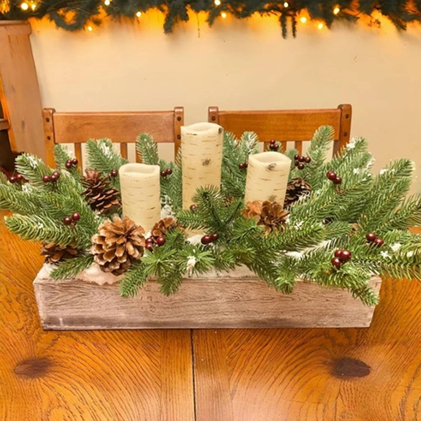 TTCY Artificial Mini Christmas Tree Branches 10/30 Pcs Artificial Plant Branches Babs