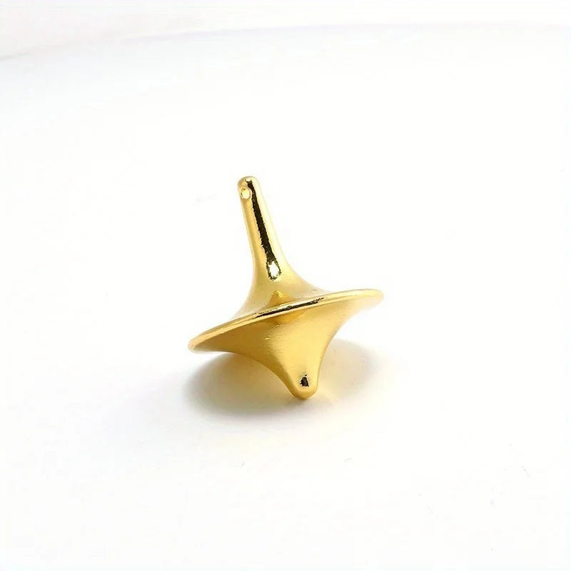 Stainless Steel Gyroscope Spinning Top – Inception-Style Gift Metal Spinning Top Babs golden