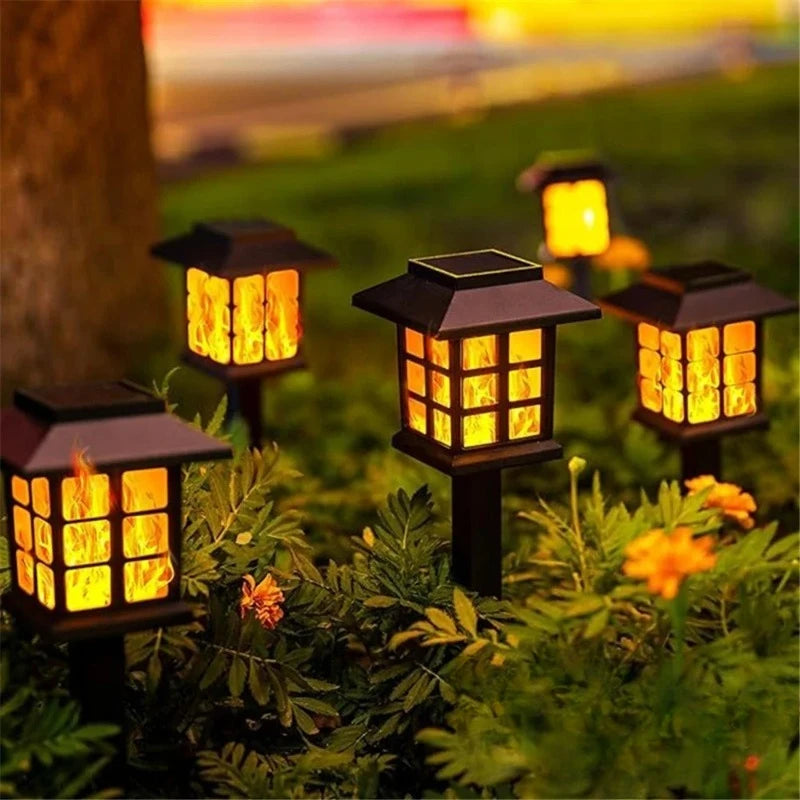Solar Flame LED Ground Lamp – Waterproof Outdoor Garden Light Solar Garden Lamp Babs