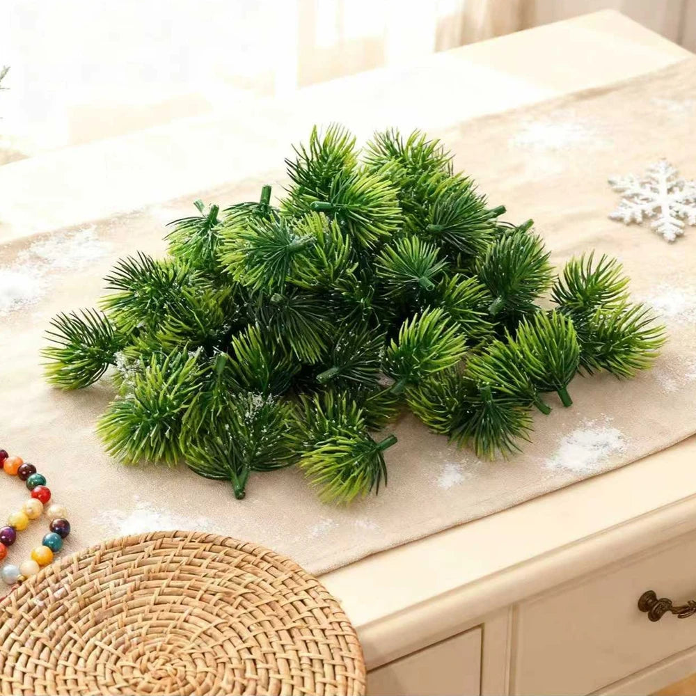 100/200pcs Artificial Pine Needle Branches – Holiday & Fall Decor Artificial Pine Branches Babs