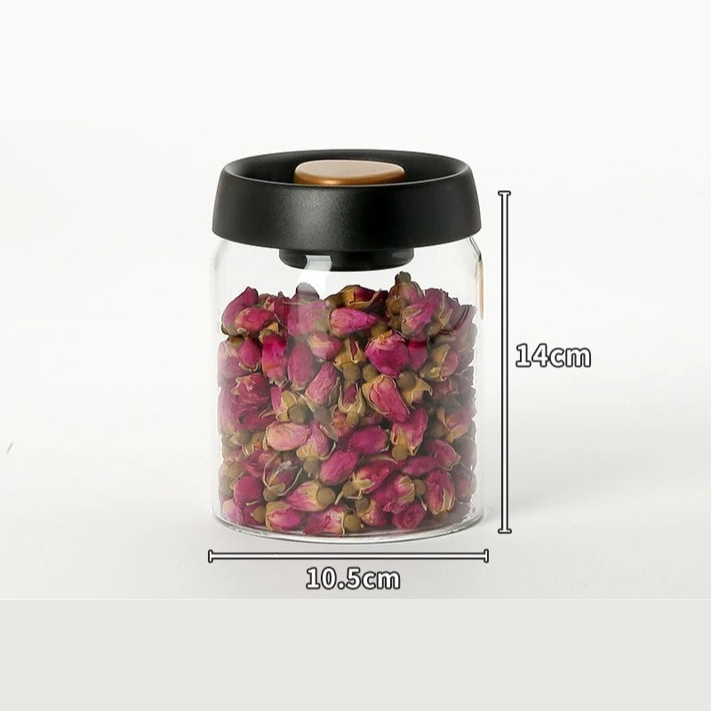 Vacuum Seal Glass Storage Jars – Coffee, Cereal & Pantry Glass Storage Jars Babs 900ml