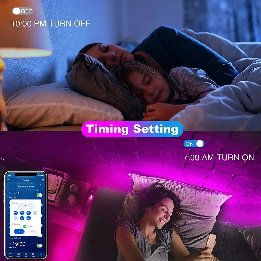 Bluetooth LED Strip Lights SMD 5050 App Control TV Backlight LED Strip Lights Babs