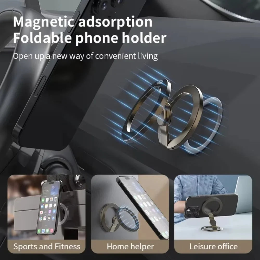 Magnetic Phone Ring Holder Foldable Stand – MagSafe Compatible Phone Ring Stand Babs