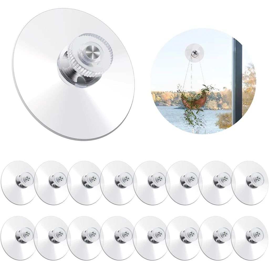 Clear PVC Suction Cup Pads – 6pcs Strong Adhesive Holders Suction Cup Pads Babs