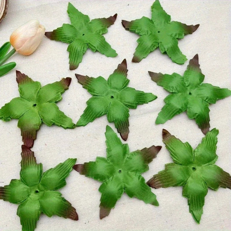 30pcs Artificial Rose Green Leaves for Home & Party Decoration Artificial Floral Decor Babs