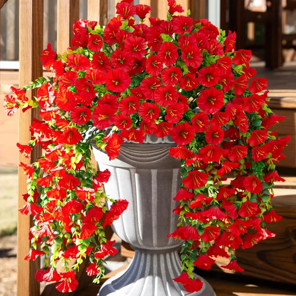 Artificial Morning Glory Flower Vine – Wedding & Home Decor Artificial Flower Vine Babs