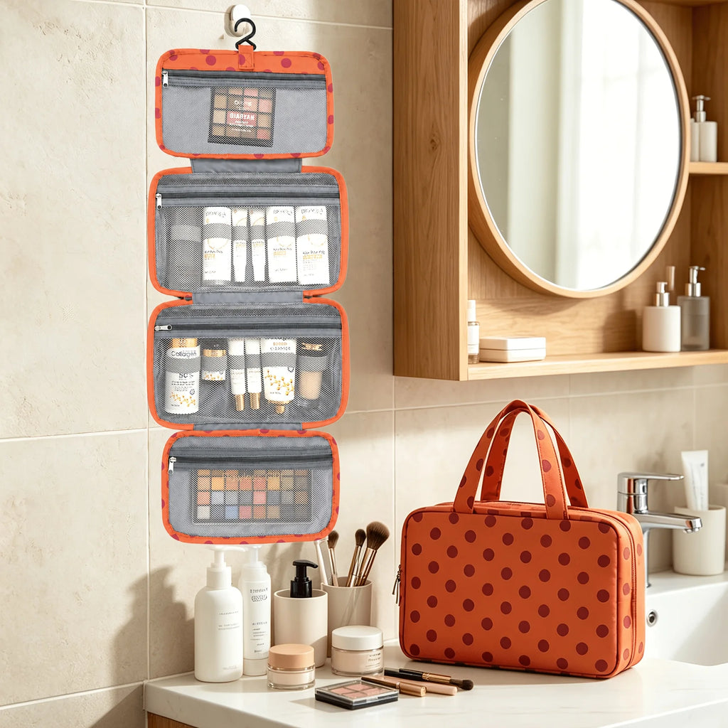 Travel Toiletry Bag with Hanging Hook & Leakproof Compartments Travel Toiletry Bag Babs