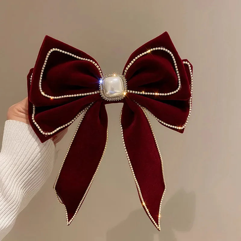 Sweet Satin Bow Hair Clips – Bowknot Barrettes for Women & Girls Bow Hair Barrettes Babs S6