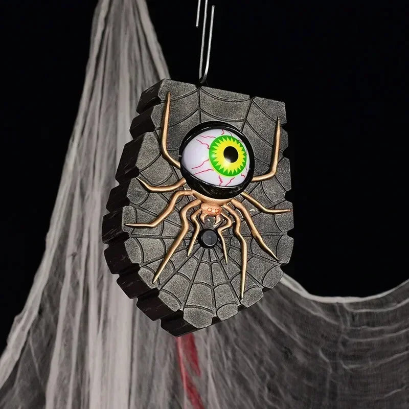 Halloween Animated Eyeball Doorbell – Spooky Sound & Light-Up Halloween Doorbell Prop Babs