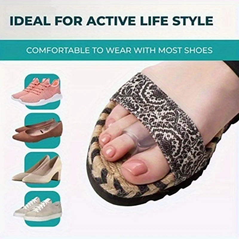 Gel Silicone Toe Separators – Waterproof, Latex-Free, Unisex Gel Toe Separators Babs