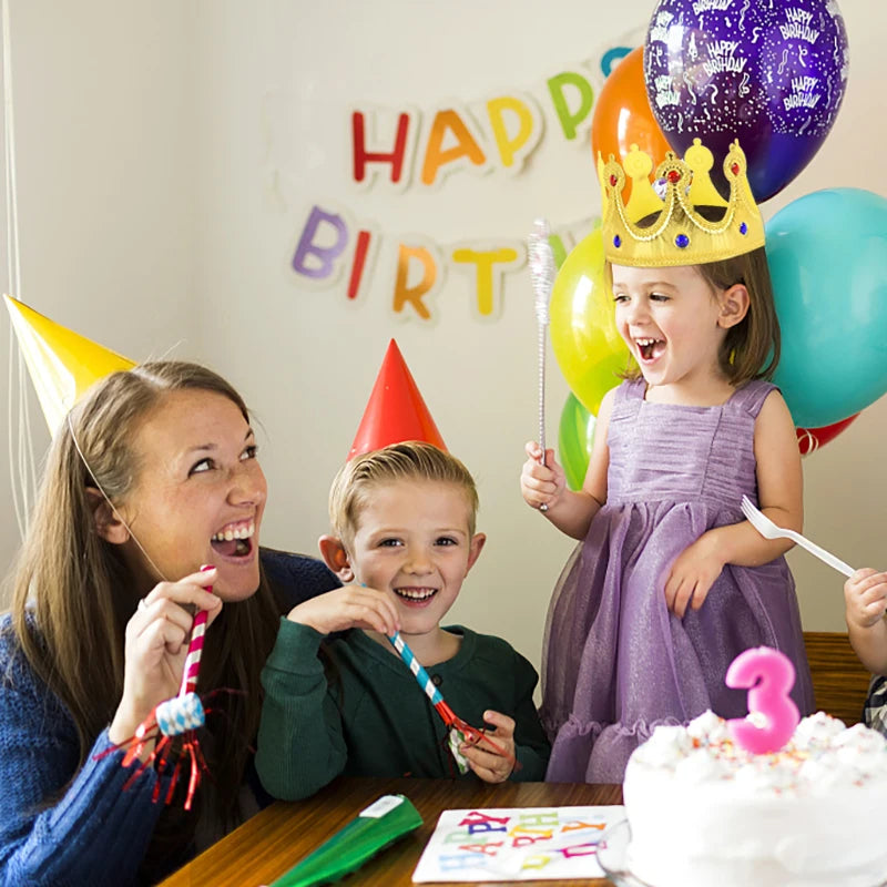 Kids 1st Birthday Crown Hat – Gold & Silver Party Prop Birthday Party Hat Babs