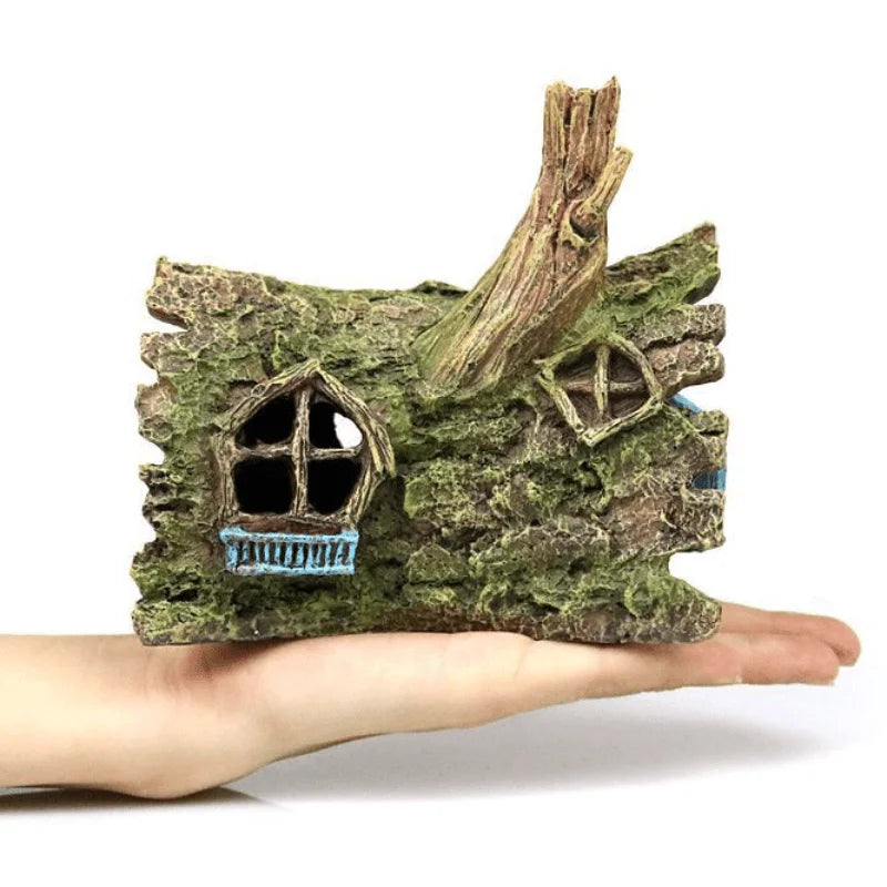 Resin Tree House Fish Tank Decoration | Aquarium Ornament Aquarium Ornament Babs 1PC