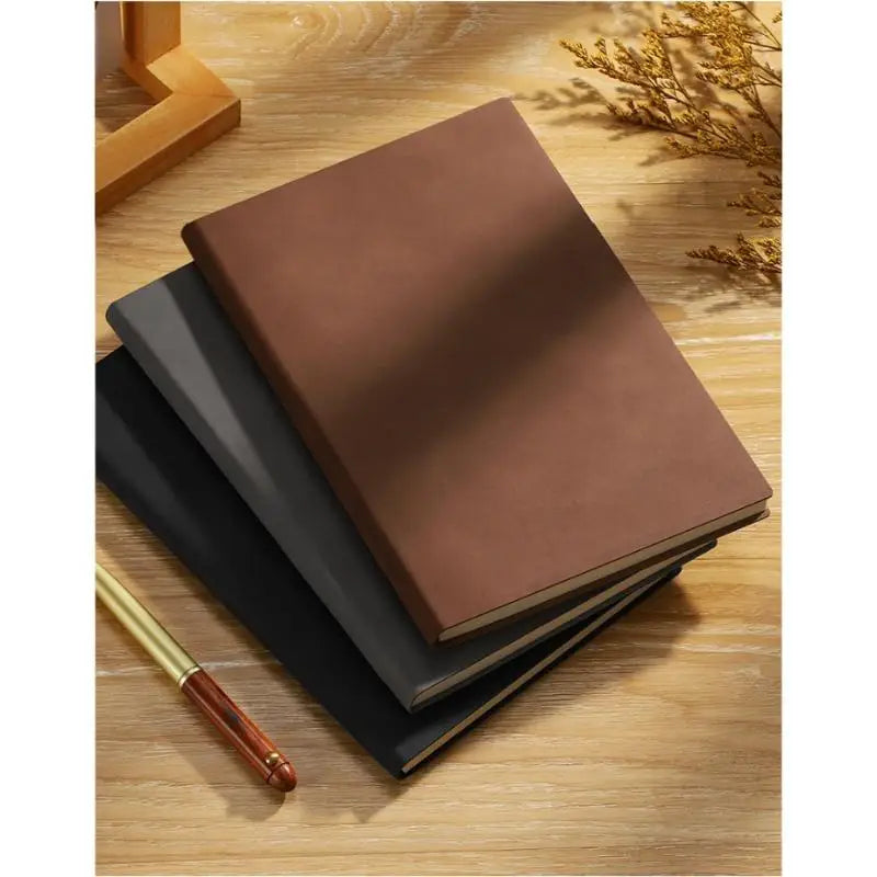 Vintage A5 Soft Leather Notebook – Business & College Journal Leather Notebook Babs