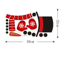 10pcs Snowman Christmas Fridge Magnets – DIY PVC Holiday Set Holiday Fridge Magnets Babs Red