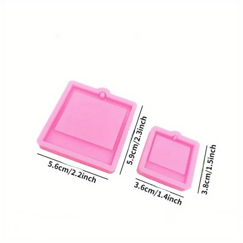 4PCS Silicone Resin Mold Set – Jewelry, Keychain & Pendant DIY Silicone Resin Mold Babs
