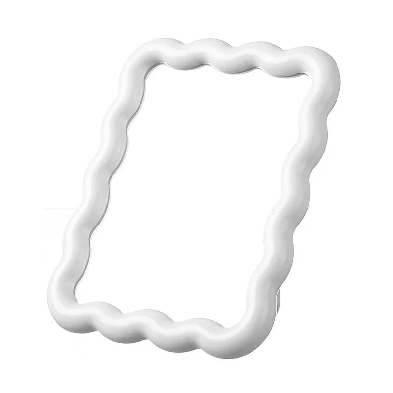 Corrugated Foldable Makeup Mirror – Portable Desktop & Compact Compact Makeup Mirror Babs WHITE