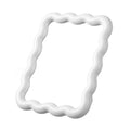 Corrugated Foldable Makeup Mirror – Portable Desktop & Compact Compact Makeup Mirror Babs WHITE