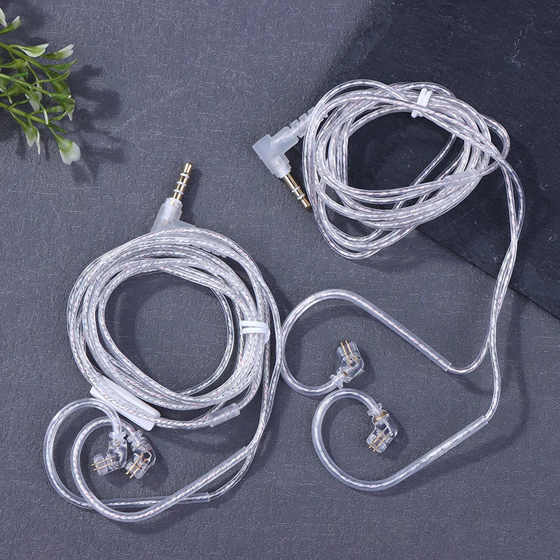 KZ Silver Plated Upgrade Cable 2Pin 3.5mm – 120cm Earphone Upgrade Cable Babs