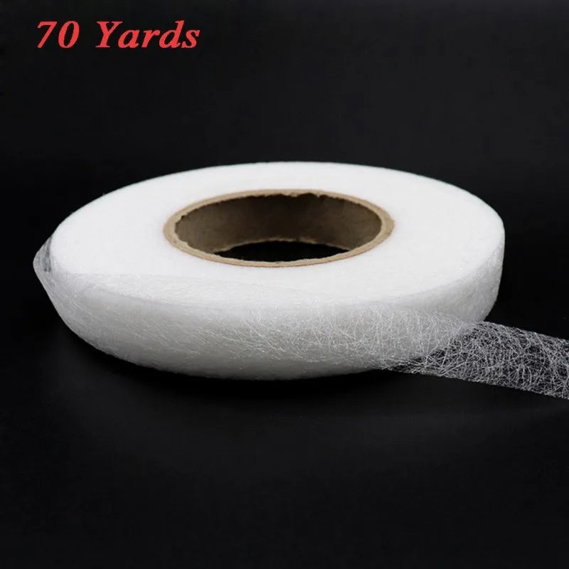 Double-Sided Fusible Fabric Tape 2 Rolls – 70 Yards Each Fusible Sewing Tape Babs