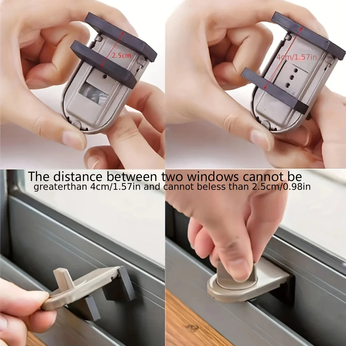 Zinc Alloy Sliding Door & Window Lock Latch – Child & Pet Safe Window Door Lock Latch Babs