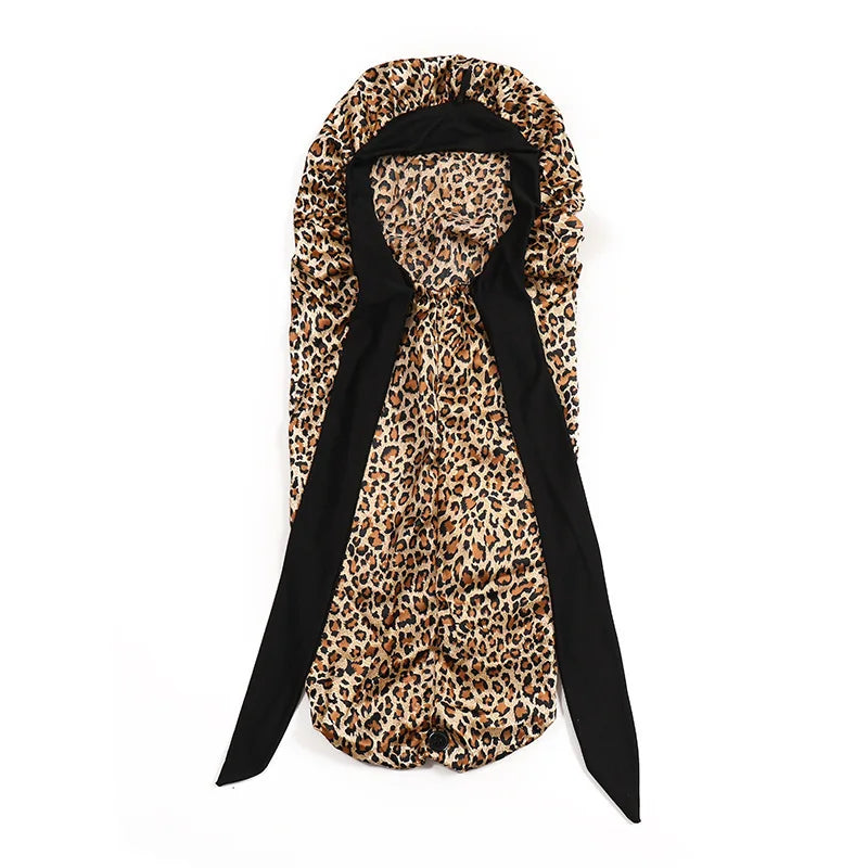 Extra Large Satin Sleep Bonnet with Long Tie – All Hair Types Satin Sleep Bonnet Babs LP