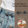 Adjustable Star Waist Buckle Clip for Jeans | Metal Belt Tool Waist Buckle Clip Babs black