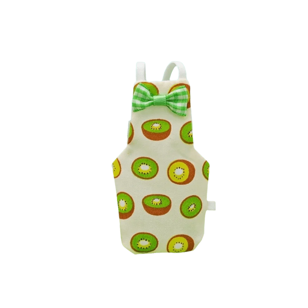 Parrot Diaper Flight Suit with Bowtie – Fruit Pattern, S/M/L Bird Flight Suit Babs Green-S