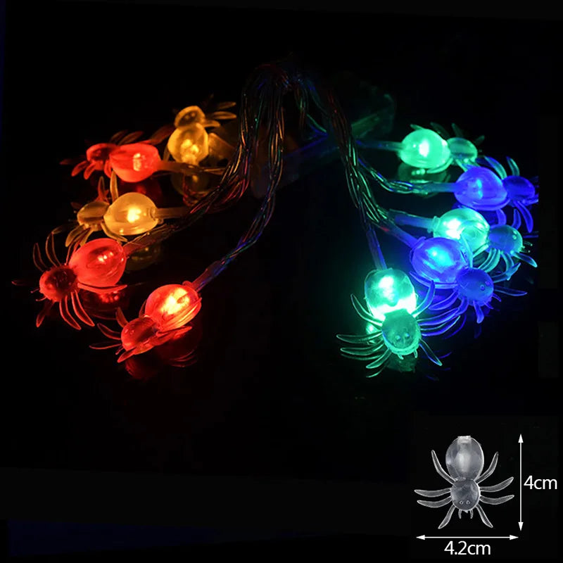 Halloween LED String Lights – Pumpkin Bat Ghost 10-LED 1.5M Halloween String Lights Babs A6
