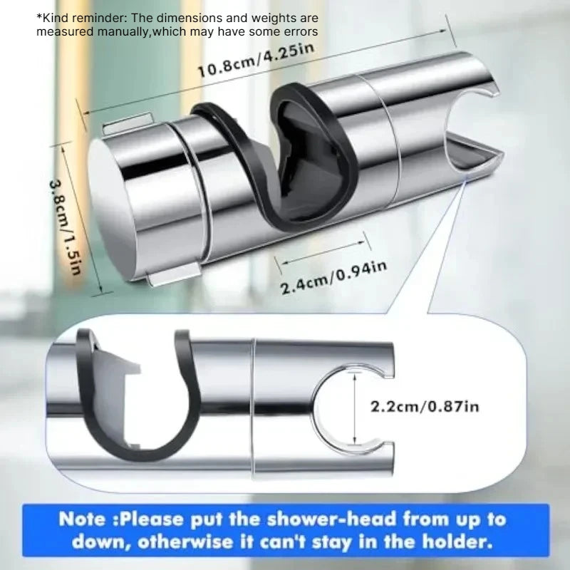 Adjustable Shower Head Holder Universal Angle Bracket ABS Shower Head Holder Babs