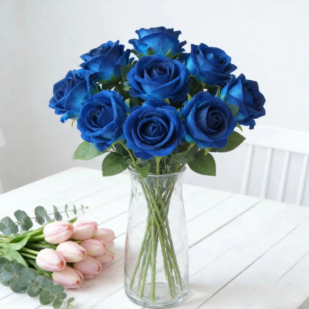 Artificial Silk Rose Bouquet – Wedding & Home Décor, 3–5 pcs Artificial Flower Bouquet Babs