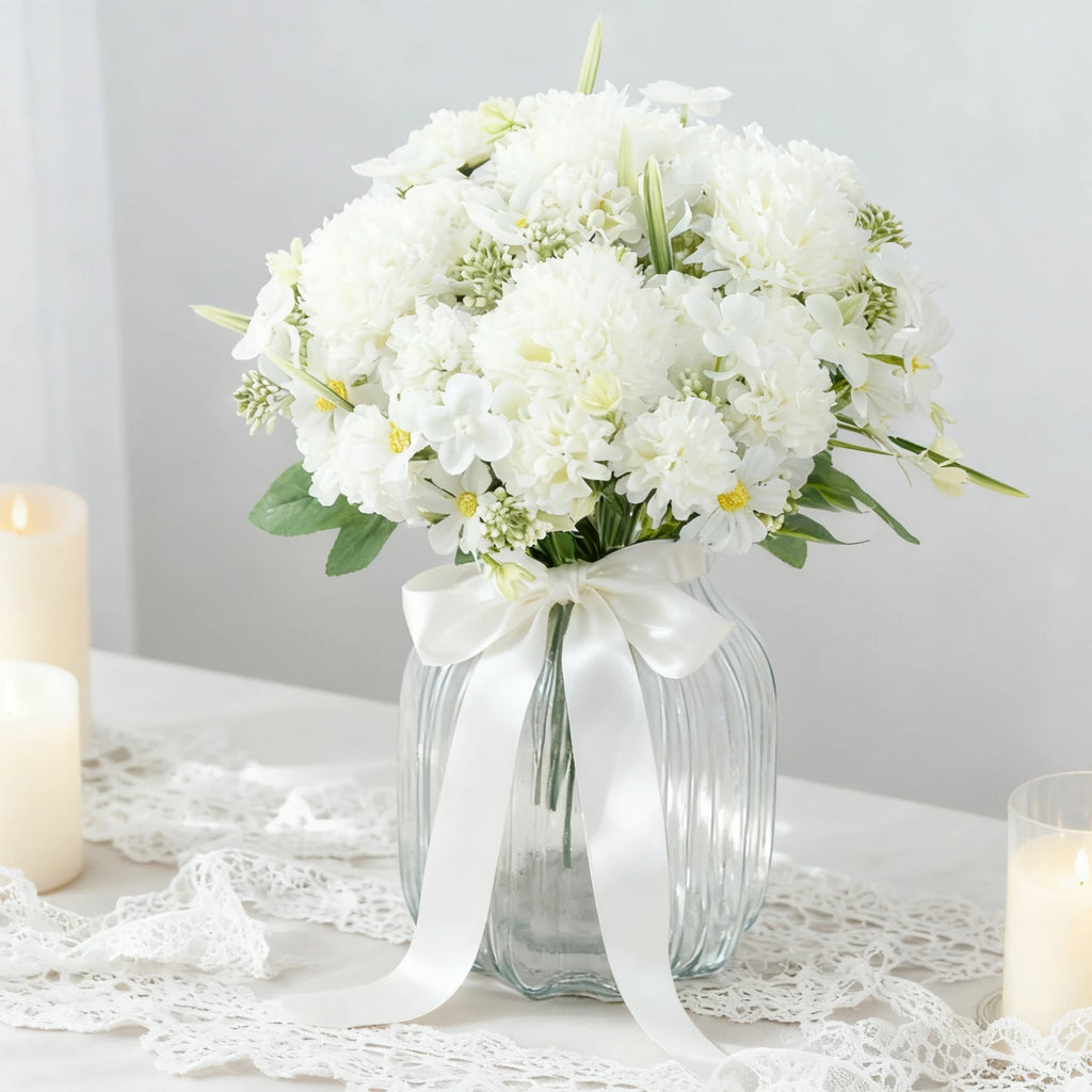 Silk Artificial Rose Bouquet – Wedding & Home Floral Décor Artificial Silk Flowers Babs