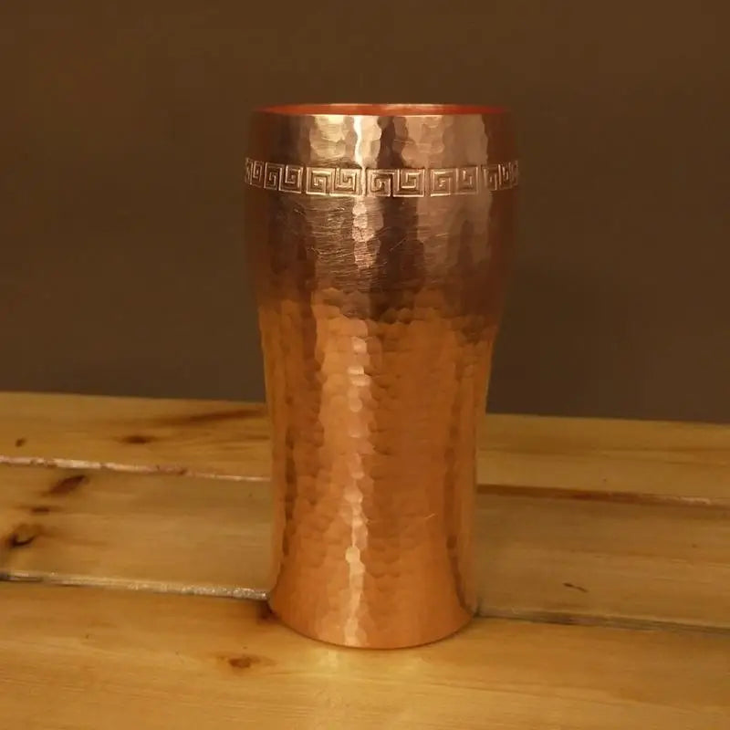 Pure Copper Handcrafted Hammered Mug – Coffee, Tea & Beer Copper Drinkware Mug Babs red copper