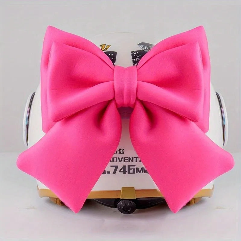 Cute Bow Helmet Decoration for Women – Motorcycle & Bike Accessory Helmet Decoration Babs Rose red