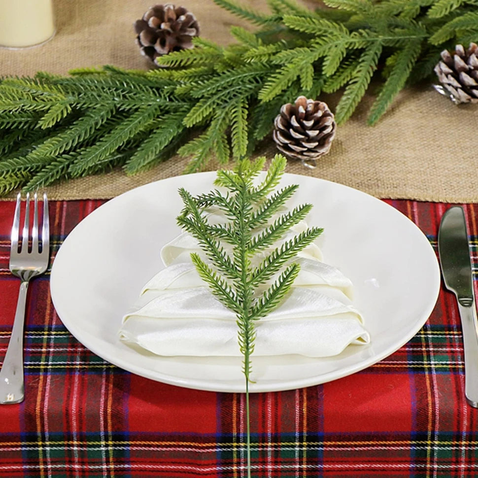 Artificial Pine Needle Branches – Christmas & Wedding Decor Artificial Pine Branches Babs