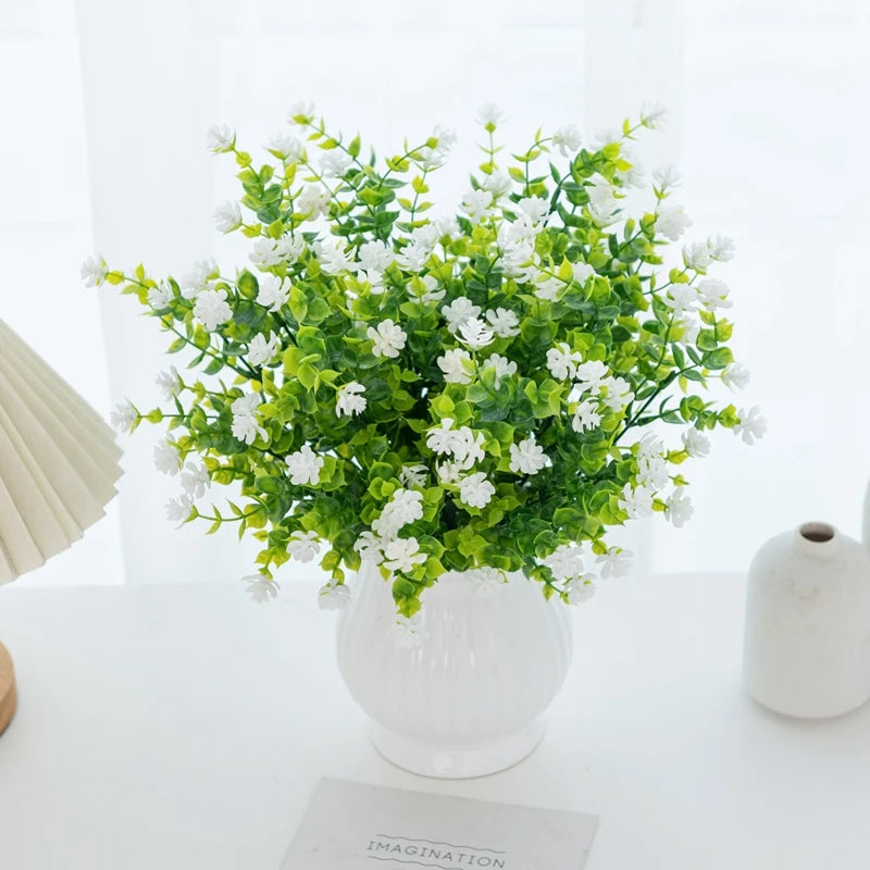Artificial Eucalyptus Stems Fake Plastic Flowers Home Decor Artificial Flower Stems Babs