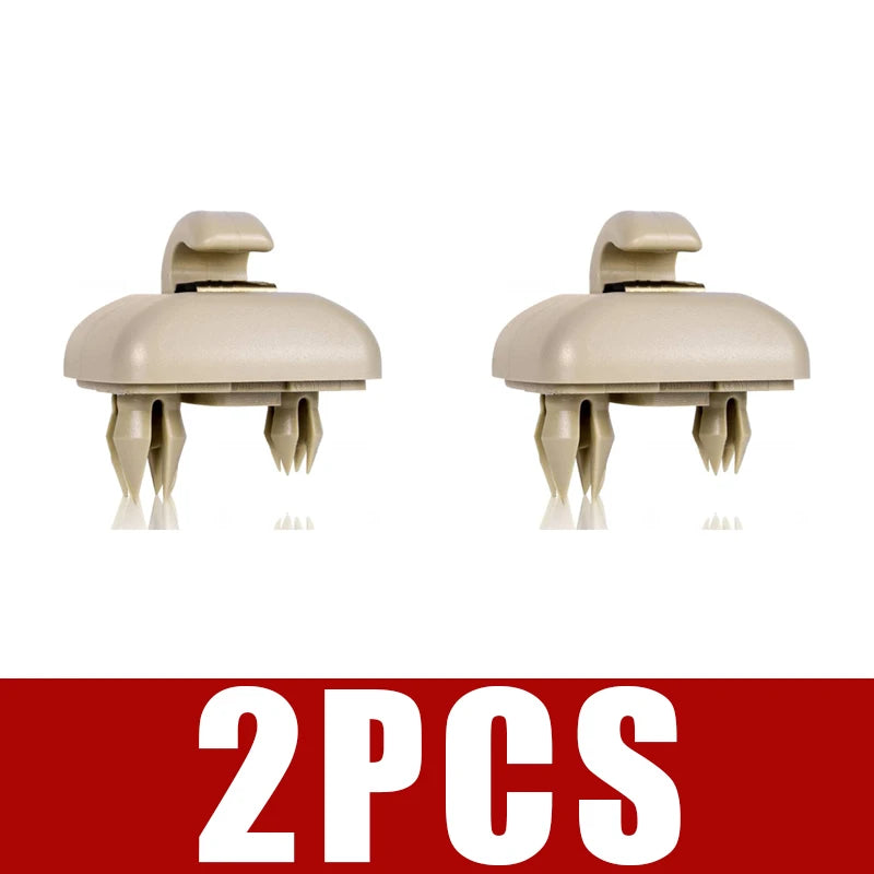 Gray Sun Visor Hook Clip for Audi A3 A4 A5 Q3 Q5 | 8U0857562A Sun Visor Clip Babs Beige 2PCS