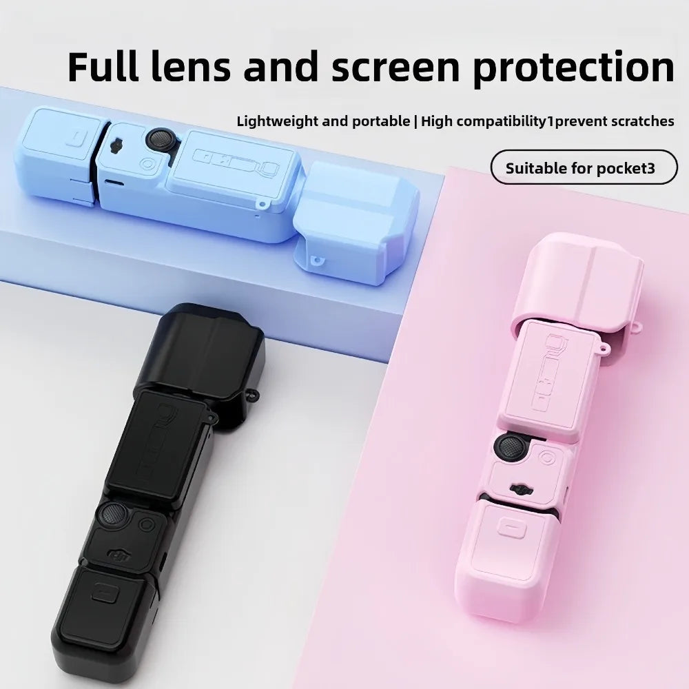 DJI Pocket 3 Silicone Case – Shockproof Protective Cover Gimbal Camera Case Babs