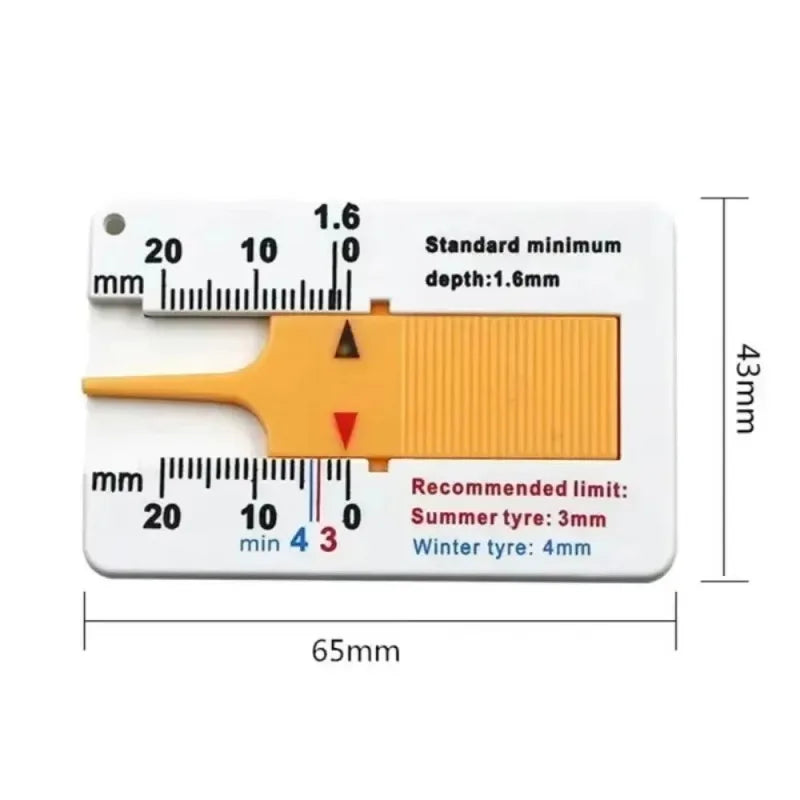 Tyre Tread Depth Gauge 0-20mm | Car, Motorcycle & Van Tyre Depth Gauge Babs