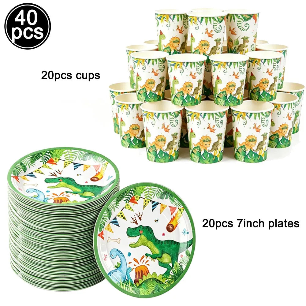 Dinosaur Cupcake Toppers & Cake Decor – Kids Birthday Party