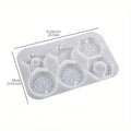 DIY Resin Silicone Mold – Star, Heart & Round Pendant Keychain Resin Craft Mold Babs star