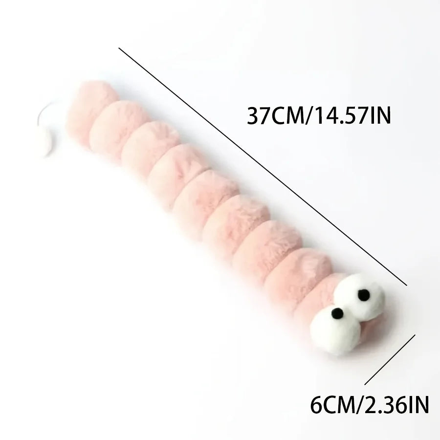 Caterpillar Cat Plush Toy – Soft Chew & Cuddle Kitten Toy Plush Cat Toy Babs