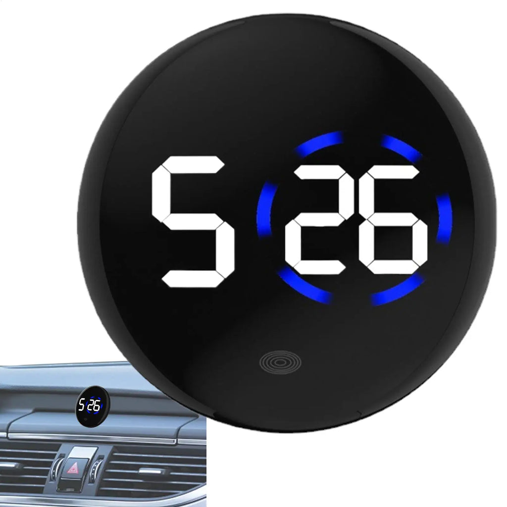 LED Digital Car Dashboard Clock – Waterproof Adhesive Mount Car Dashboard Clock Babs
