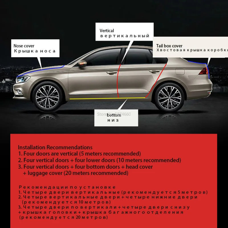 Universal U-Type Car Door Edge Guard Rubber Scratch Protector Car Door Guard Strip Babs