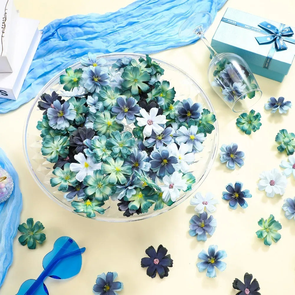 20Pcs 6cm Artificial Silk Daisy Flower Heads for Wedding Decor Artificial Silk Flowers Babs