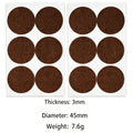 Self-Adhesive Felt Furniture Pads – Floor Scratch Protectors Furniture Floor Pads Babs brown-round-12pcs 3mm