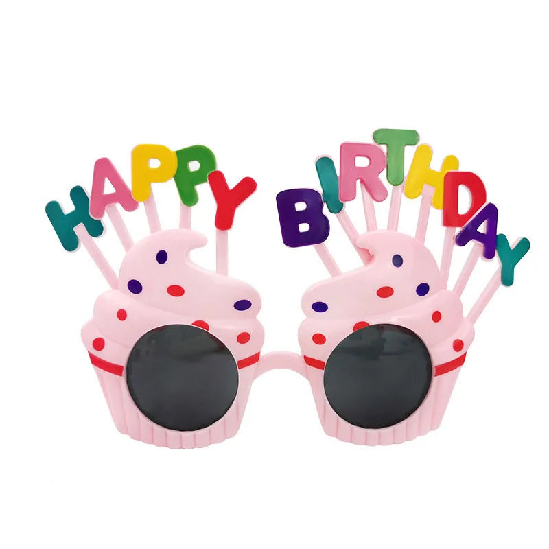 Funny Birthday Sunglasses Photo Props – Novelty Party Glasses Novelty Party Props Babs mix colors