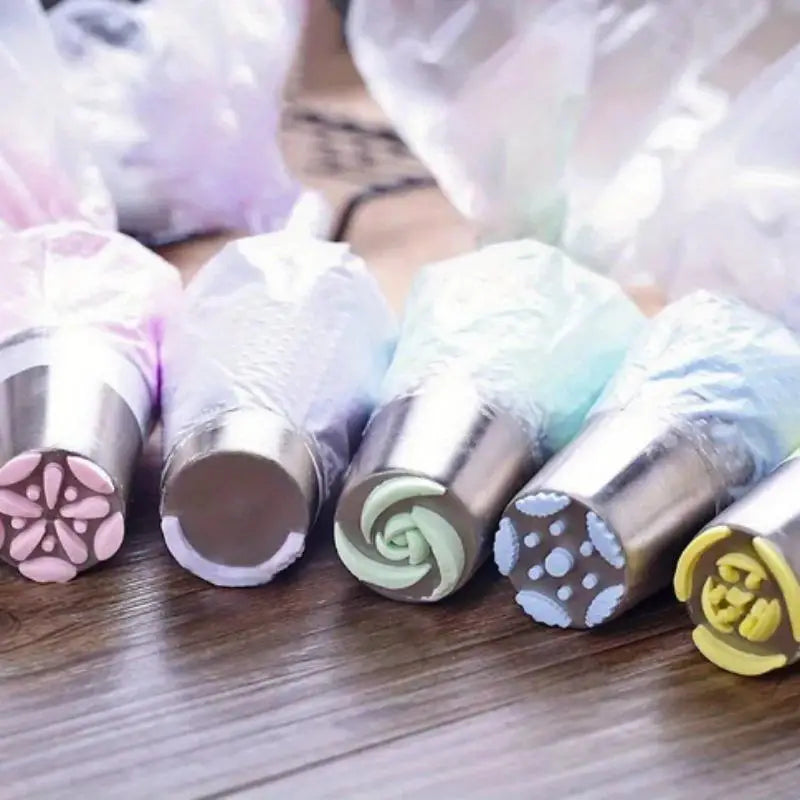 9pc Russian Piping Tips Set – Stainless Steel Cake Nozzles | Babs Cake Decorating Tips Babs
