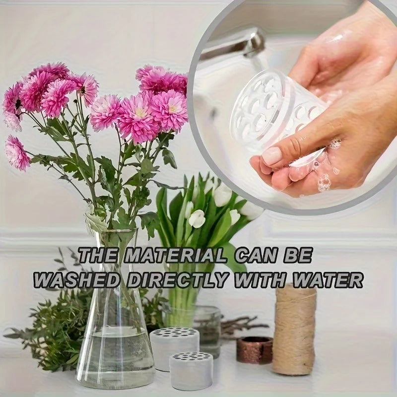 4pcs Spiral ABS Flower Holder – DIY Bouquet Arrangement Kit Floral Arrangement Tool Babs