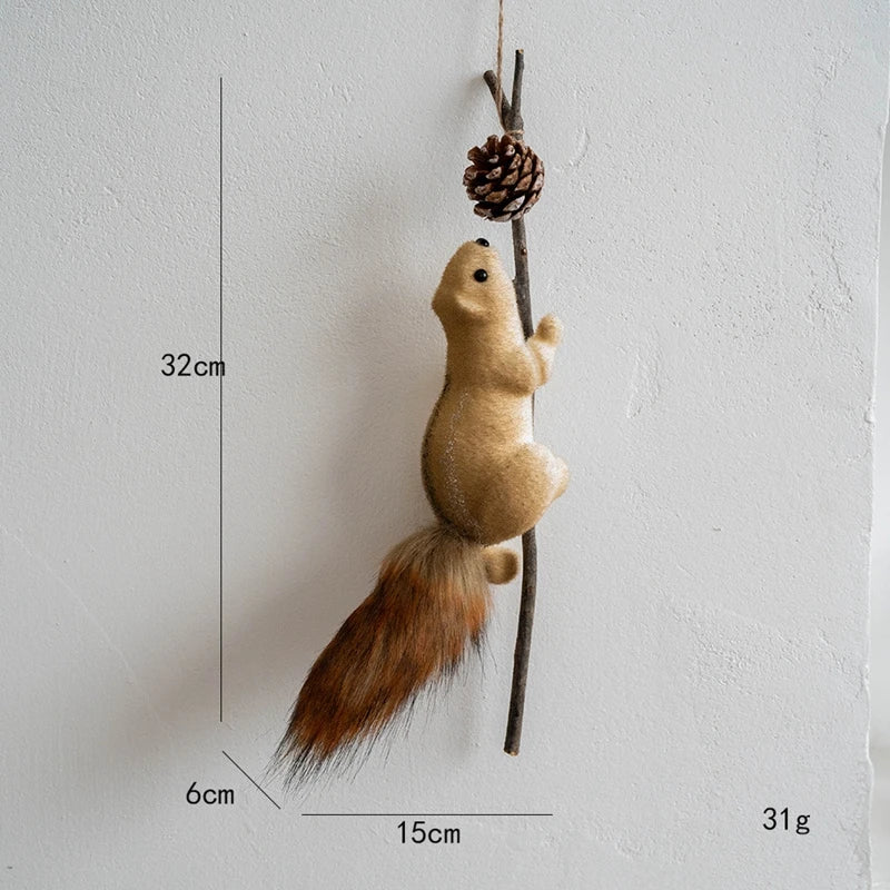 Realistic Squirrel Christmas Tree Ornament | Holiday Pendant Christmas Tree Ornament Babs E